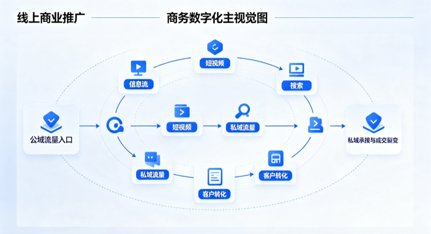 鲅鱼圈区线上商业推广怎么做？全域流量闭环搭建与低成本转化实战指南
